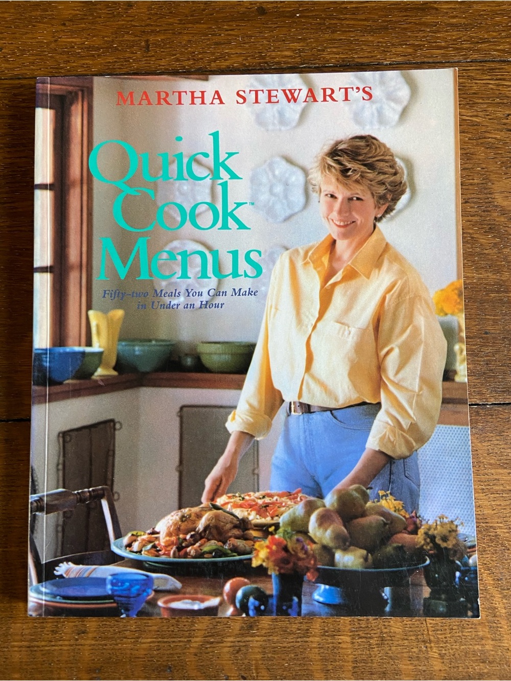 📕🥘 VTG 80s Martha Stewart Quick Cook Menus Recipe Book Under an Hour Meals